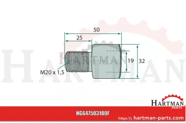 Czop łożyska 503180