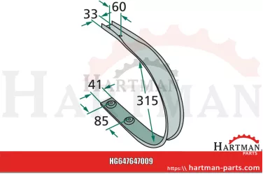 Skrobak 87005541, 87005595