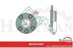Piasta z kołnierzem VNB1357086, B1357086
