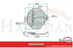 Płoza prawa B1650286, VNB1650286