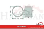 Łożysko ślizgowe z kołnierzem bez pierścienia V B2195102, VNB2195102