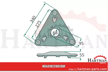 Tarcza tnąca B2280280, VNB2280280