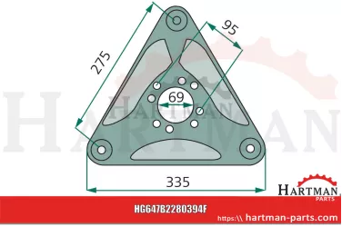 Tarcza tnąca VNB2280394, B2280394, 020 VNB2280394
