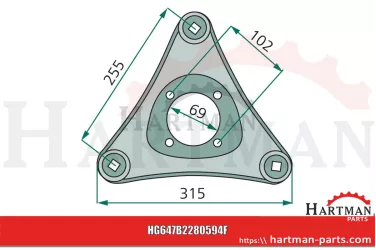 Tarcza tnąca B2280594, VNB2280594