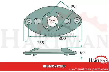 Tarcza tnąca prawa B2281386, VNB2281386