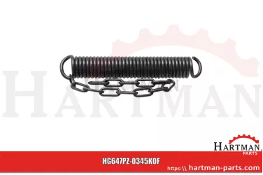 Sprężyna naciągowa Rama / wahadło / trzypunktowa PZ-0345K0, VGPZ-0345K