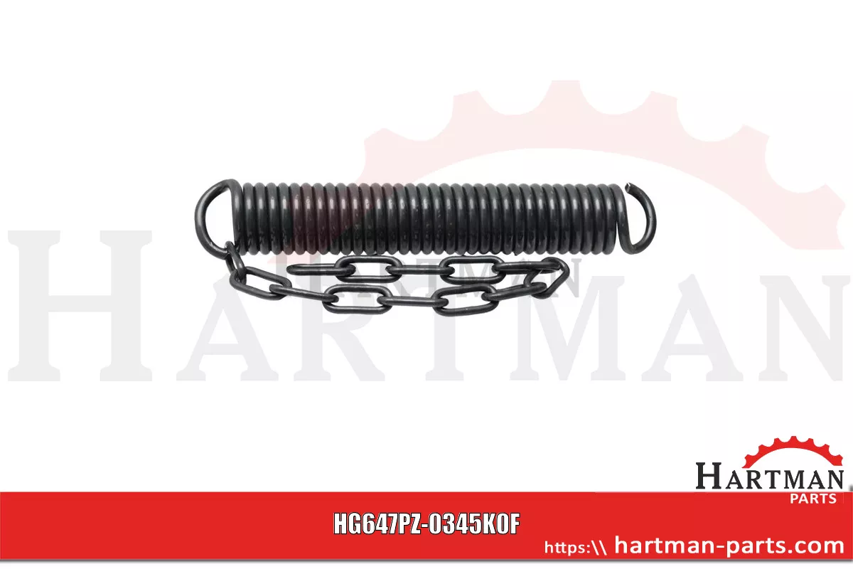 Sprężyna naciągowa Rama / wahadło / trzypunktowa PZ-0345K0, VGPZ-0345K