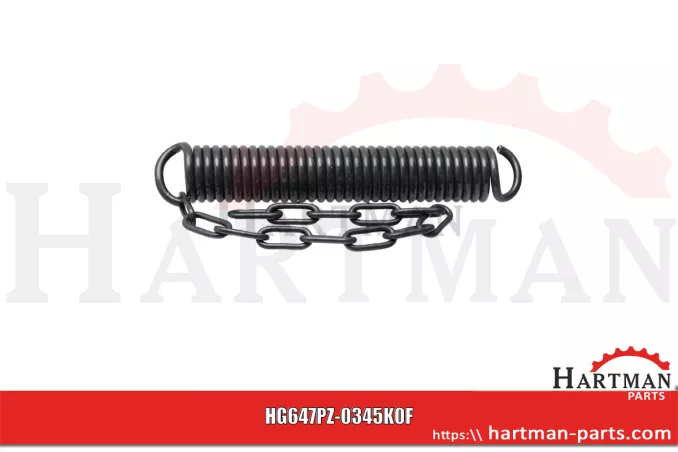 Sprężyna naciągowa Rama / wahadło / trzypunktowa PZ-0345K0, VGPZ-0345K