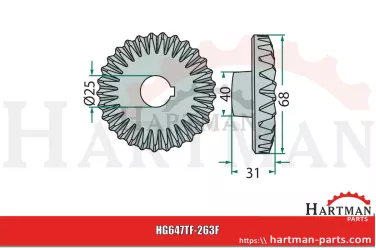 Koło zębate Z1016770, VGTF263, TF263