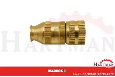 Rozpylacz nastawny, o profilu róży, Ø 1,5 mm, typ "mini" 001710