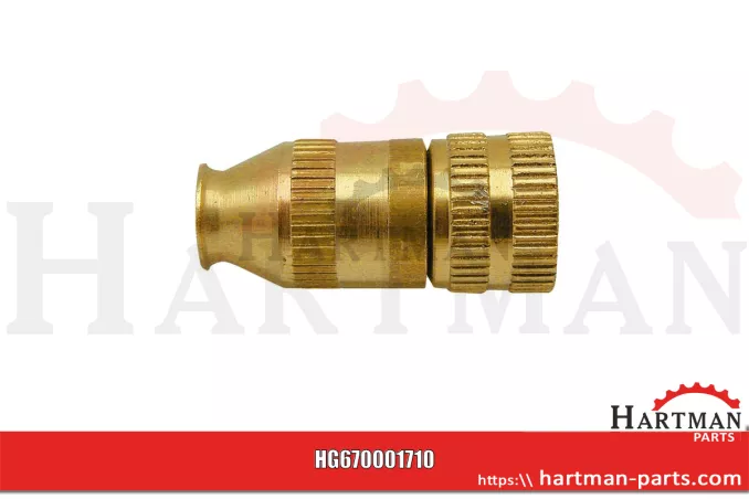 Rozpylacz nastawny, o profilu róży, Ø 1,5 mm, typ "mini" 001710