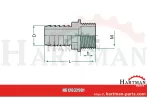 Przyłącze proste węża 13 mm gwint zew. 1/4" A103013, 1032013