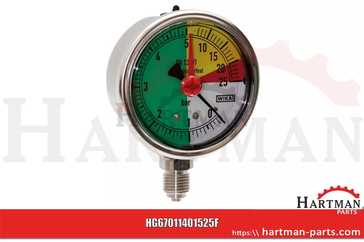 Manometr 0-25 bar przyłącze na dole 1/4"
