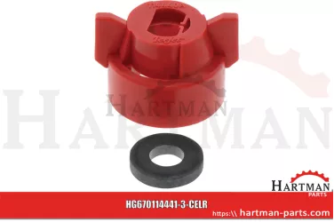 Bajonettmutter SW 8 Rot inkl.Dichtung 114441A-3-CELR