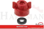 Bajonettmutter SW 8 Rot inkl.Dichtung 114441A-3-CELR