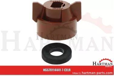 Bajonettmutter SW 8 Braun inkl.Dichtung 114441A-7-CELVI, 114441A-7-CEL