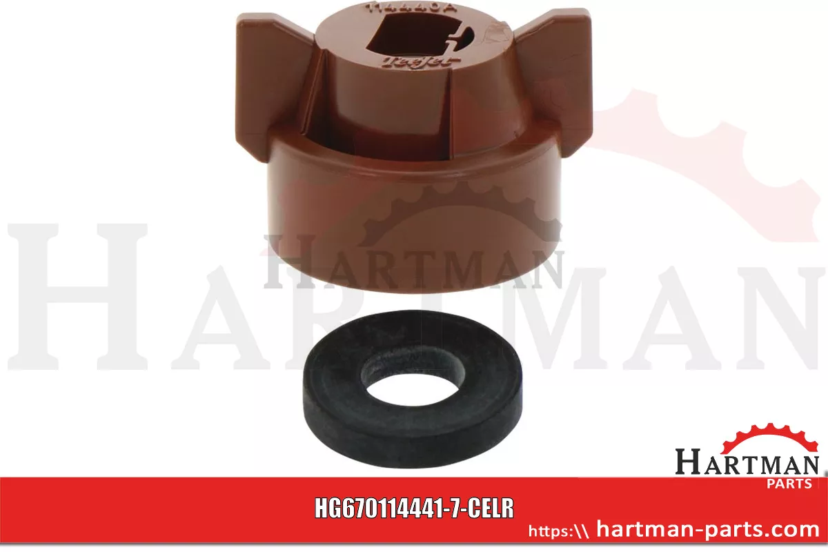Bajonettmutter SW 8 Braun inkl.Dichtung 114441A-7-CELVI, 114441A-7-CEL