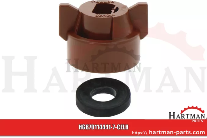 Bajonettmutter SW 8 Braun inkl.Dichtung 114441A-7-CELVI, 114441A-7-CEL