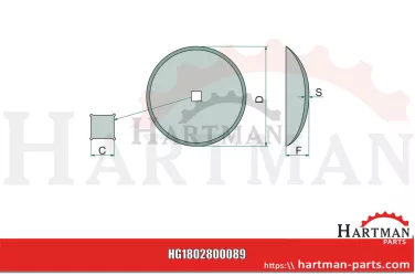 Talerz płytki gładka, Ø 660 x 8 mm 117121