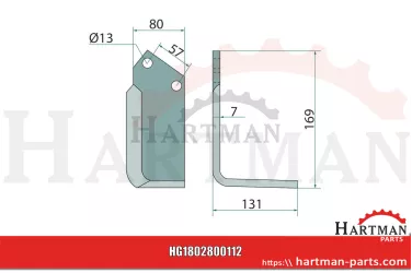Protractor lewa, powlekana 52227610
