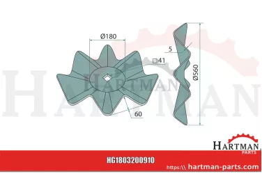 Tarcza tnąca gewellt Ø 560 x 5