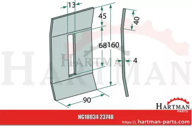 Skrobak metalowy 23748, RF23748