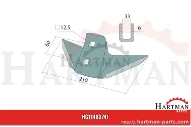 Stado skrzydeł do odkręcania gąsienic K3014960