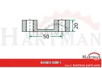 Mocowanie zęba HD M16 x 1,5 mm M38100218R, M38100218, 38100218