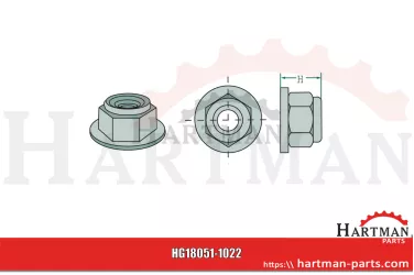 Nakrętka wieńcowa M16 x 1,5, 10.9 KR400012