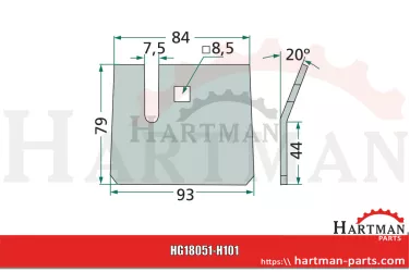 Skrobak metalowy 180368