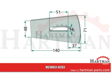 Skrobak metalowy FHX1442D