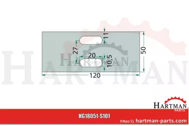 Skrobak metalowy 0060800