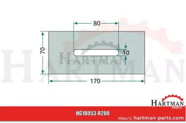 Skrobak z tworzywa sztucznego 00029743, RG00029743