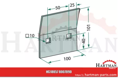 Skrobak metalowy 8007090