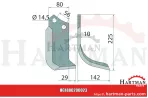 Nóż wygięty lewy M74100436R, M74100436, 74100436