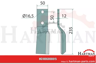 Ostrze frezujące lewa strona FM 6401