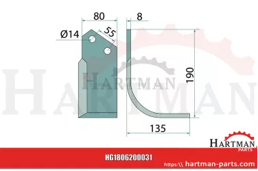 Panel boczny lewa strona KM060351