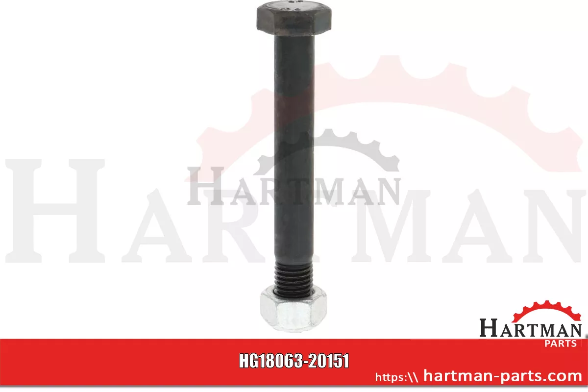 Śruba z nakrętką zabezpieczającą M20 x 2,5 x 150 mm 10.9 długość gwint