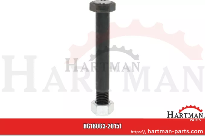 Śruba z nakrętką zabezpieczającą M20 x 2,5 x 150 mm 10.9 długość gwint