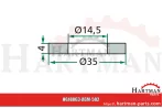 Tulejka dystansowa 14,5 x 20 x 17 mm 30024293