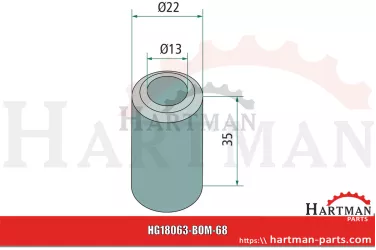 Tuleja 13 x 22 x 35 mm 7191054