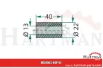 Tuleja 13 x 22 x 40 mm
