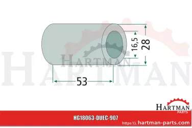 Tuleja 16,5 x 28 x 53 mm 48983000