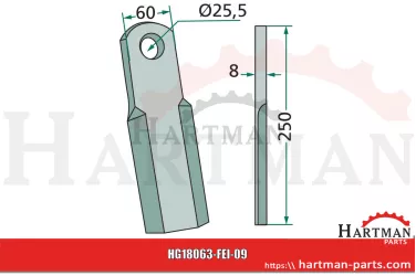 Nóż prosty 0901019