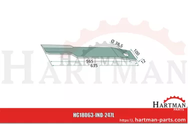 Nóż lewy H401-026, 401026
