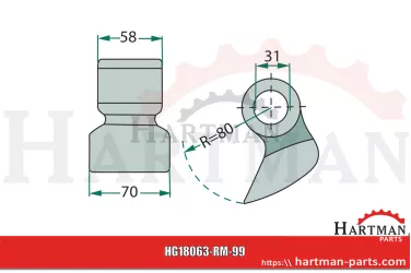 Bijak młotkowy 3001780