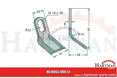 Nóż Y FG358