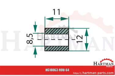 Tuleja 8,5 x 12 x 11 mm 5.200.69