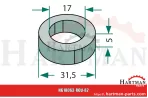 Talerz 17 x 31,5 x 5 mm 5.750.05