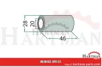 Tuleja 20 x 28 x 46 mm BC283L45